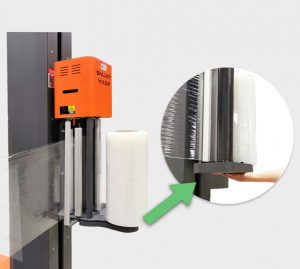 Intelligent Pallet Wrapper SMARTWRAP-X PRE-STRETCH film carriage